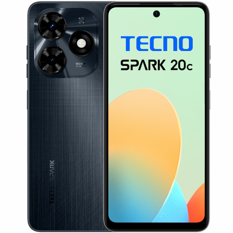Samsung - Telefon Tecno Spark 20C, Dual SIM, 8GB RAM, 128GB, Gravity Black
