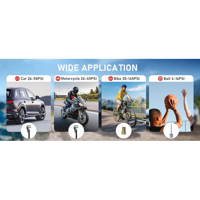 Compresor Auto pe baterie, Starter auto, Lanterna iHunt Survival AUTO KIT 7-in-1 / ATV / UTV / Sidebyside / Canam / Polaris / CF Moto / Segway / Can Am [2]