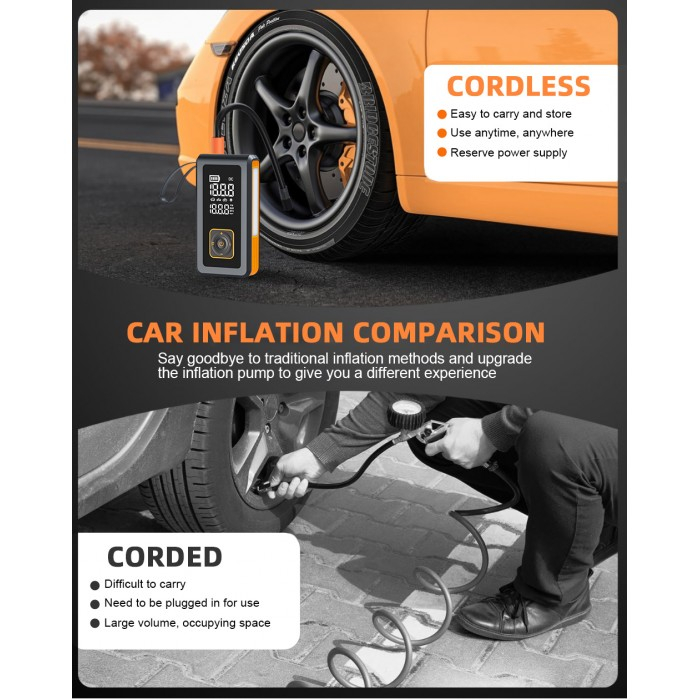 Compresor Auto pe baterie, Starter auto, Lanterna iHunt Survival AUTO KIT 7-in-1 / ATV / UTV / Sidebyside / Canam / Polaris / CF Moto / Segway / Can Am [3]