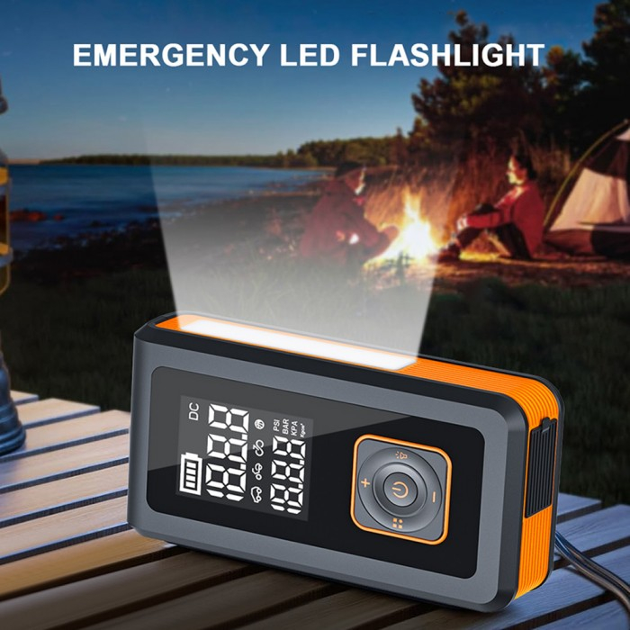 Compresor Auto pe baterie, Starter auto, Lanterna iHunt Survival AUTO KIT 7-in-1 / ATV / UTV / Sidebyside / Canam / Polaris / CF Moto / Segway / Can Am [5]