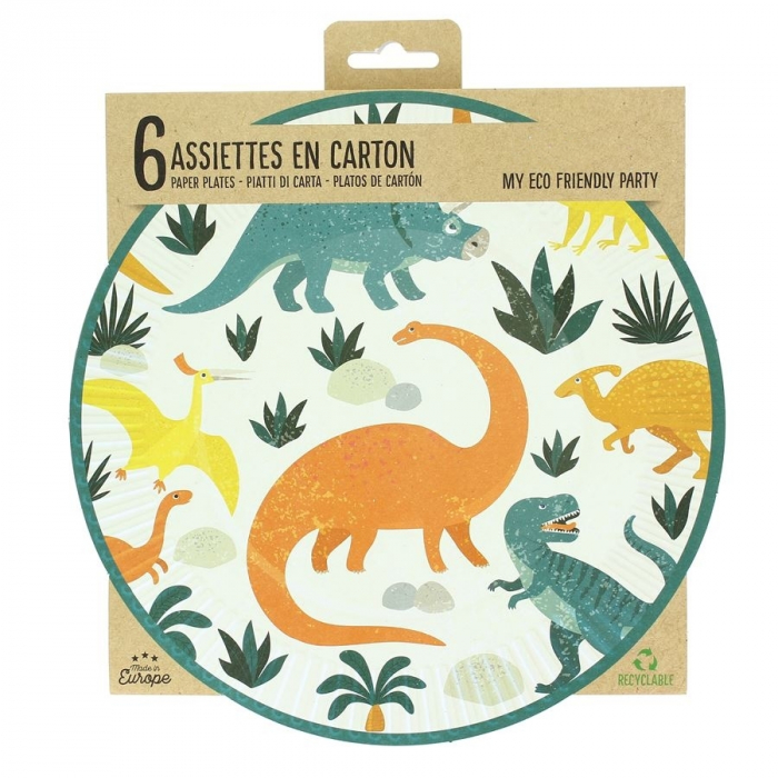 Set 6 Farfurii Dinozauri, 23 cm [3]