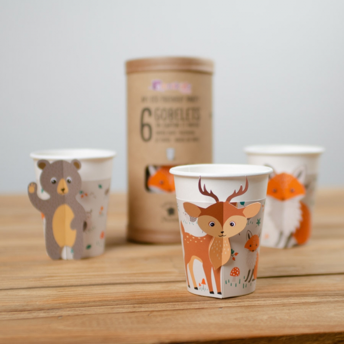 Set 6 Pahare Animale de Padure, 200 ml [2]