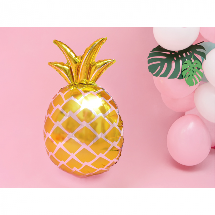 Balon Folie Ananas Auriu - 48x67 cm [2]