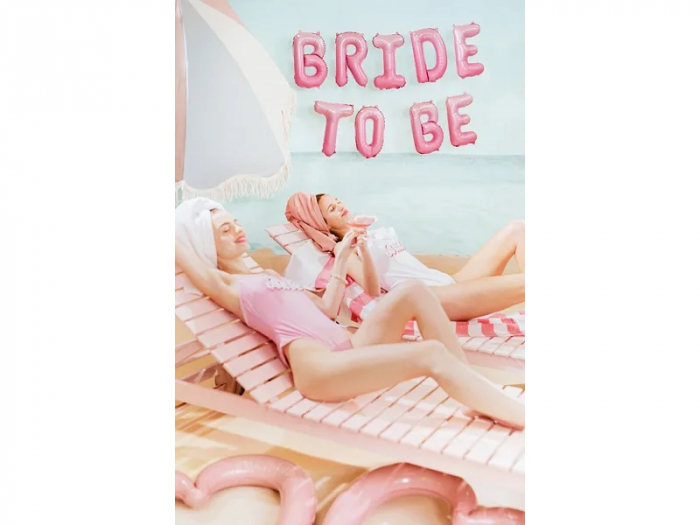 Balon Folie Bride to Be, Roz - 340x45 cm [2]