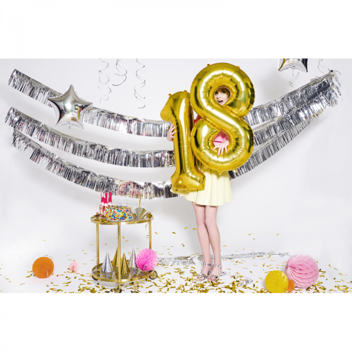 Balon Folie Cifra 8 Auriu, 86 cm [4]