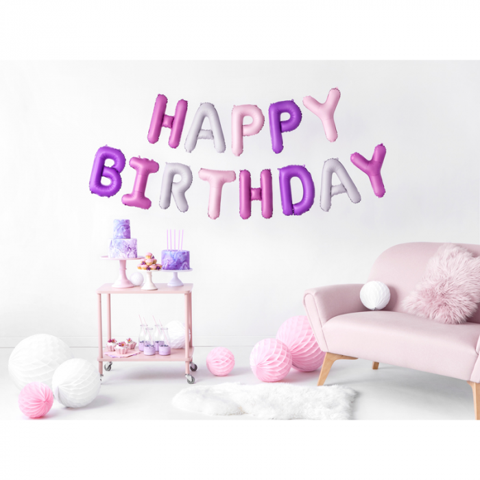 Baloane Folie Happy Birthday Multicolor - 340x35 cm [2]