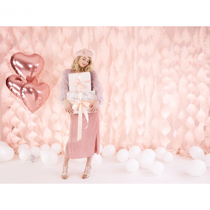 Balon Folie Inima, Roz Metalizat - 45 cm [6]