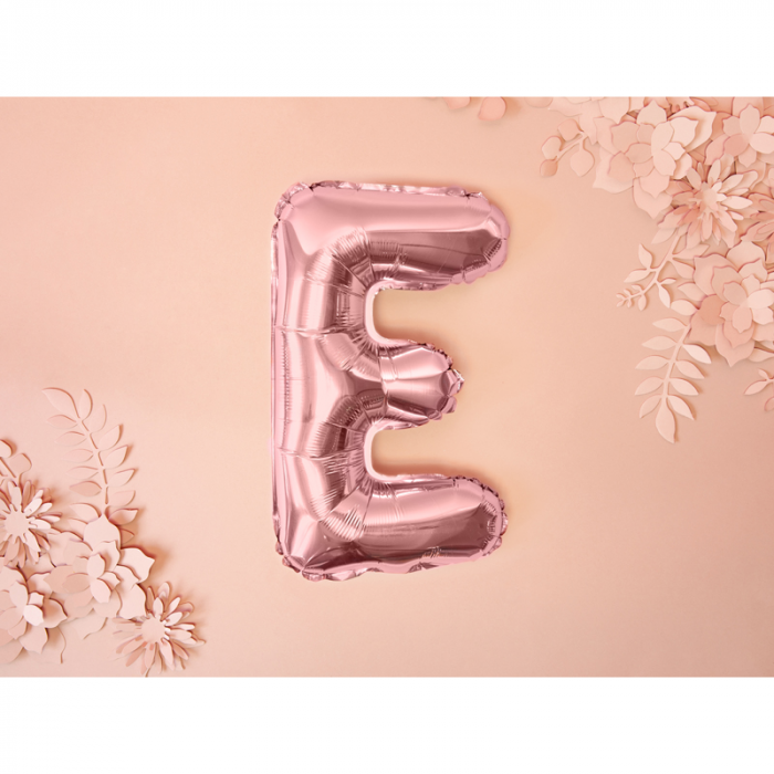 Balon Folie Litera E Roz, 35 cm [2]