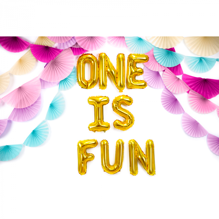 Balon Folie Litera F Auriu, 35 cm [3]