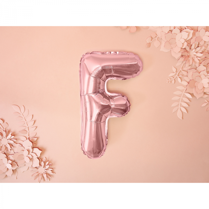 Balon Folie Litera F Roz, 35 cm [2]