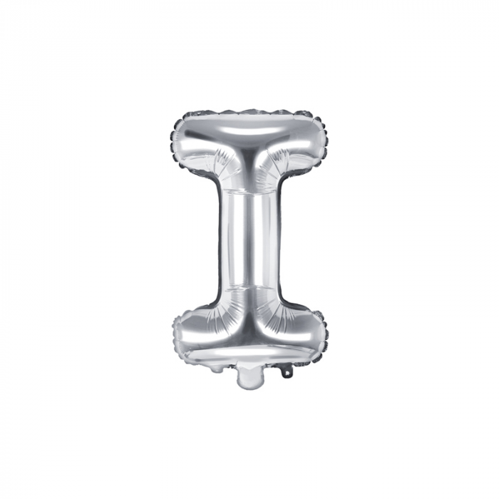 Balon Folie Litera I Argintiu, 35 cm [1]