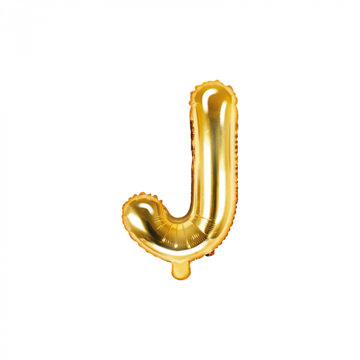 Balon Folie Litera J Auriu, 35 cm [1]