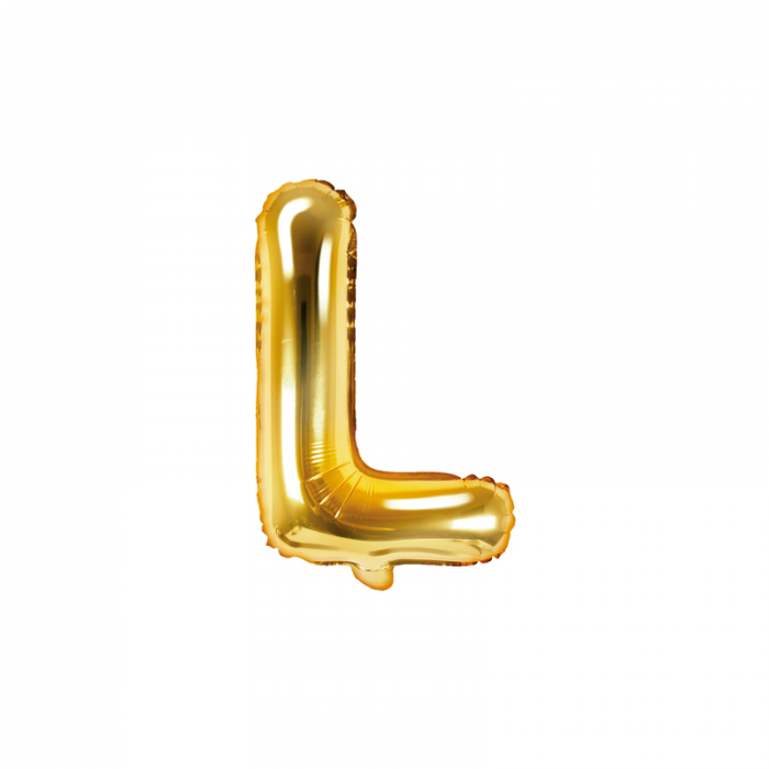 Balon Folie Litera L Auriu, 35 cm [1]