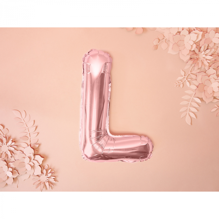 Balon Folie Litera L Roz, 35 cm [2]