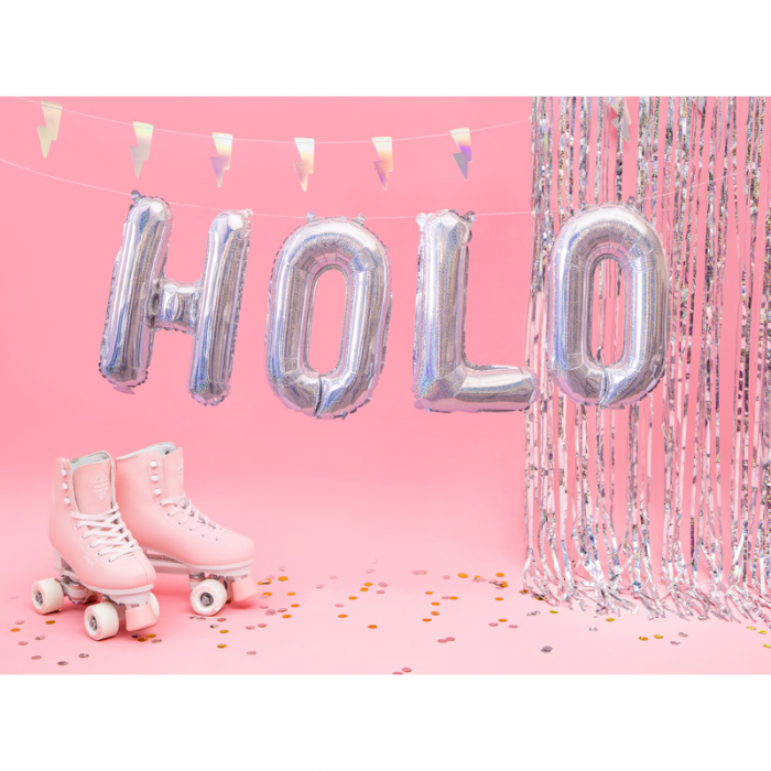 Balon Folie Litera O Holografic, 35 cm [3]