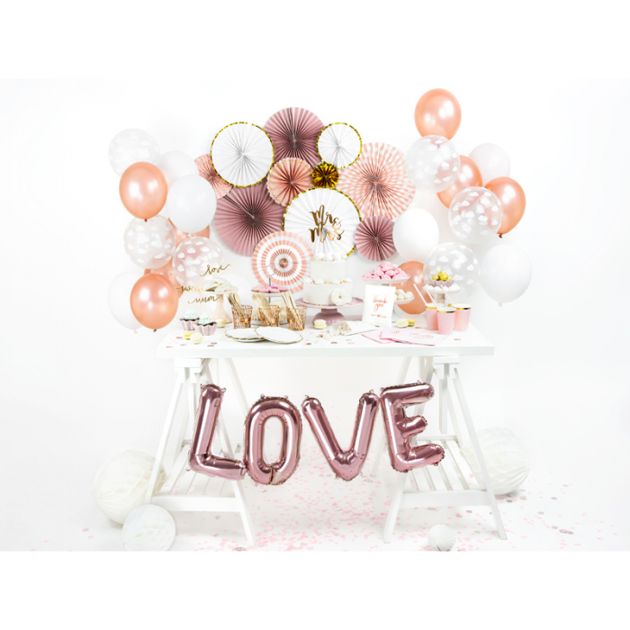 Balon Folie Litera V Roz, 35 cm [2]