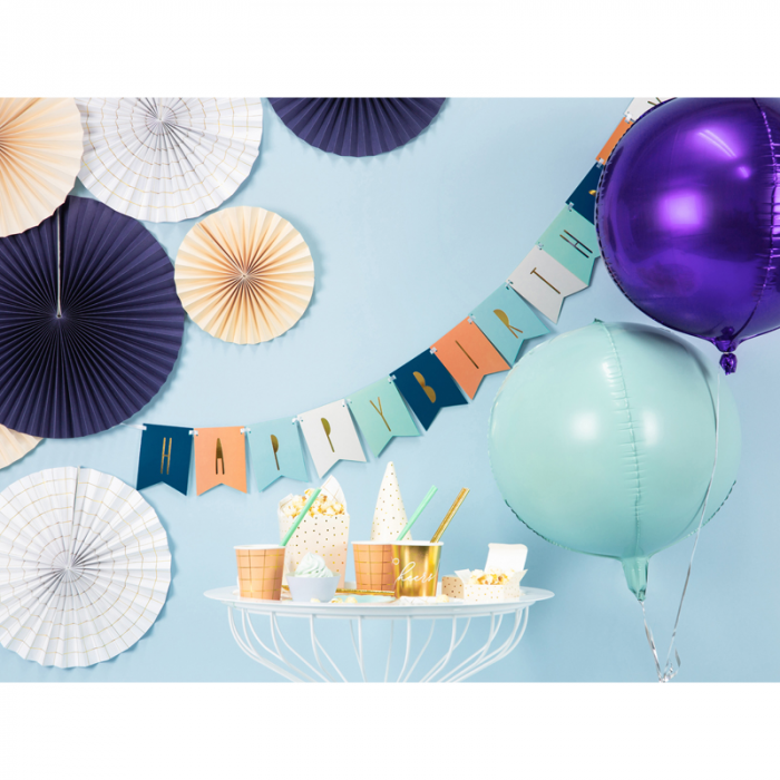 Balon Folie Sfera, Verde Menta - 40 cm [2]