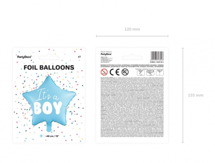 Balon Folie Stea, It's a Boy - 48 cm [8]