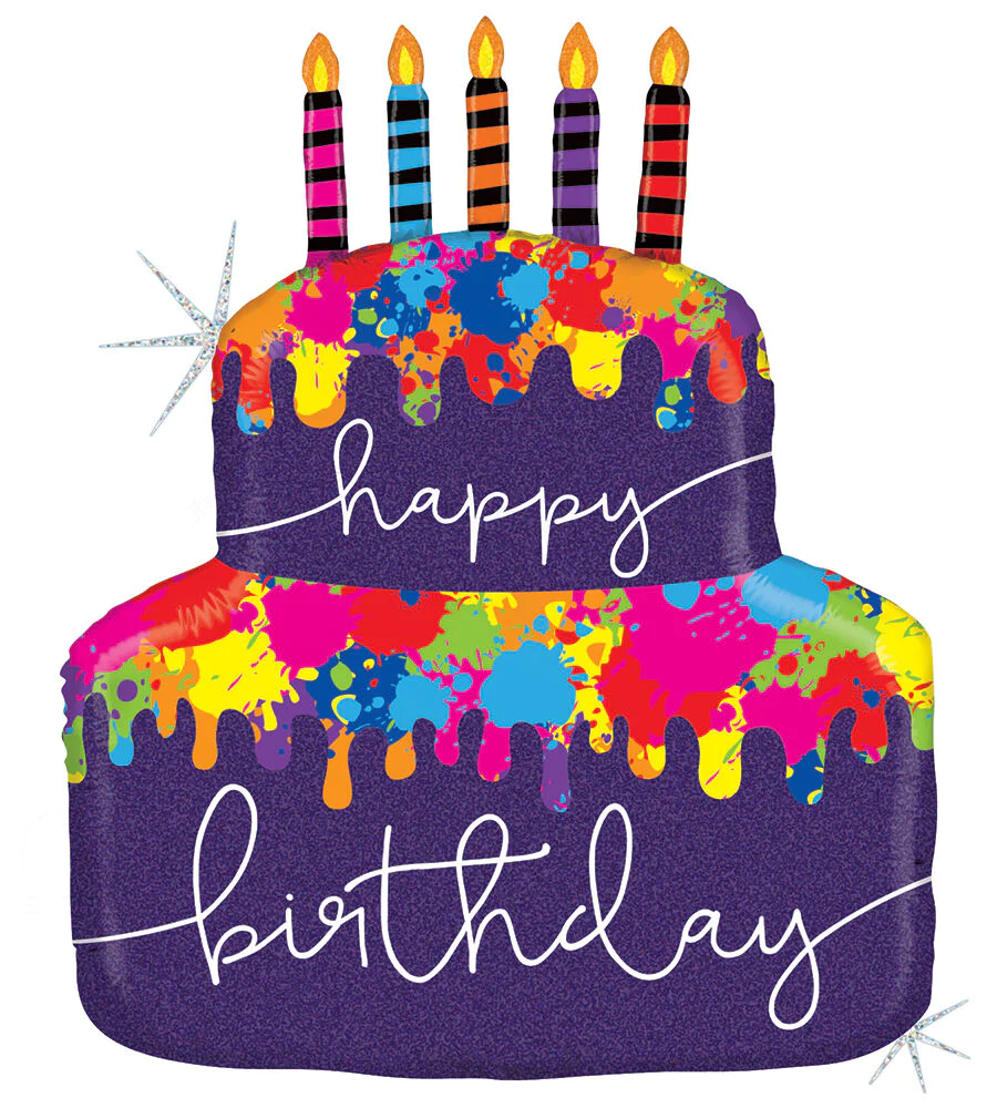Balon Folie Tort Aniversar, 76 cm [1]
