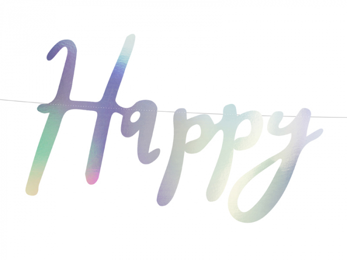 Banner Happy Birthday, Iridescent [2]