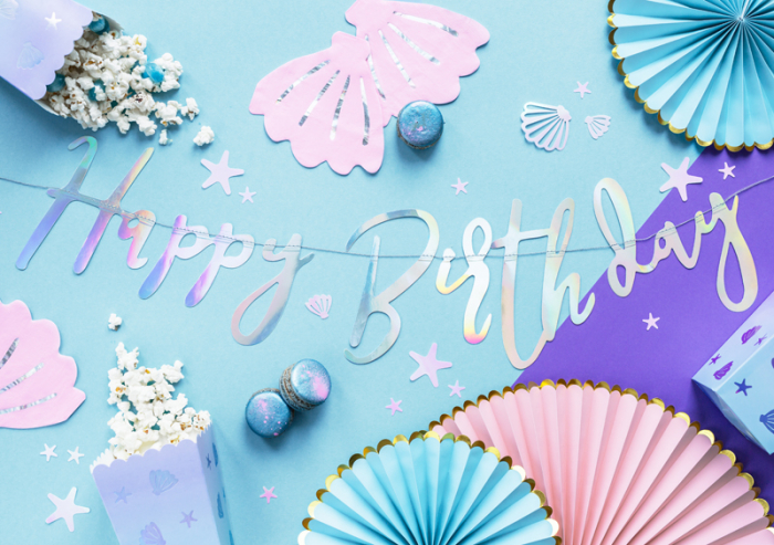 Banner Happy Birthday, Iridescent [3]