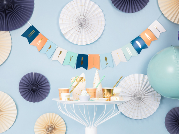 Banner Happy Birthday Mix, Albastru [3]