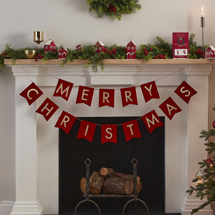 Banner Merry Christmas din catifea, 4 metri [3]