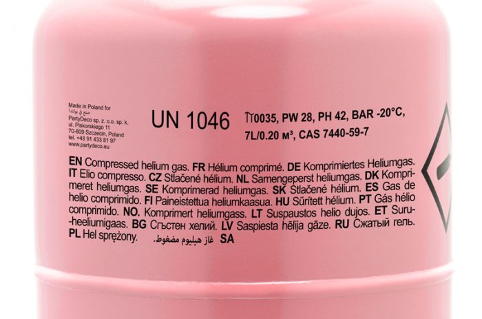 Butelie Heliu 30 Baloane, Roz [2]