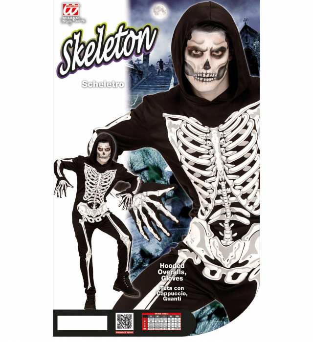 Costum Schelet Negru Infricosator [3]