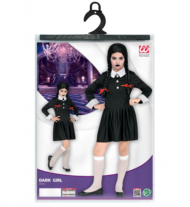 Costum Wednesday Addams Copii [3]