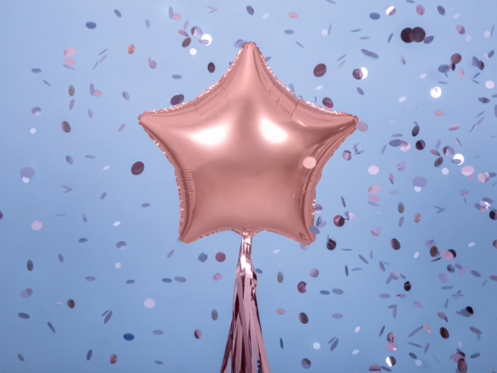 Balon Folie Stea, Rose Gold - 48 cm [2]