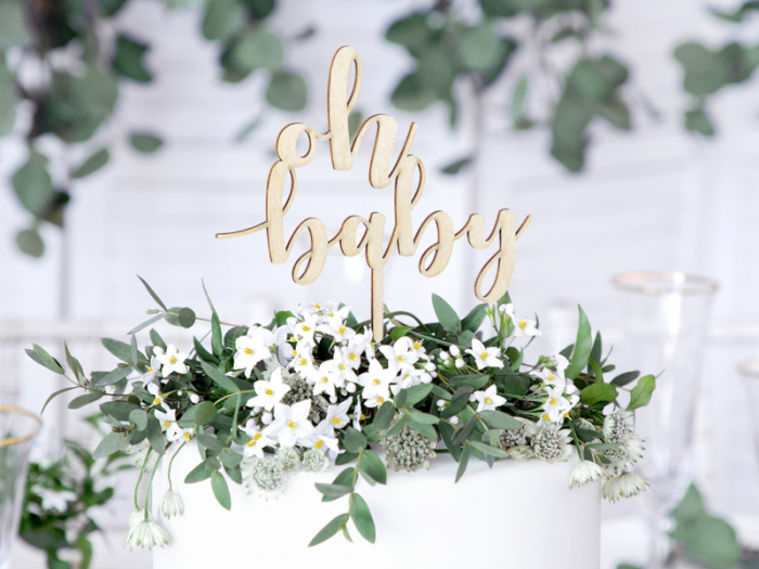 Decoratiune Prajitura Lemn Oh Baby [2]
