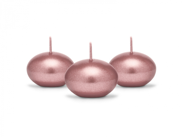 Lumanare Plutitoare Rose Gold, 4 cm [3]