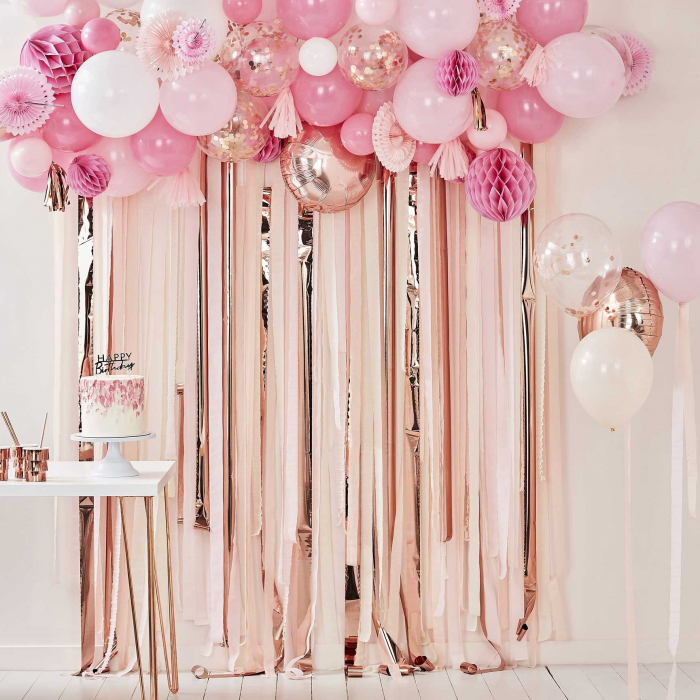 Set 5 Baloane cu Confetti Rose Gold - 30 cm [3]