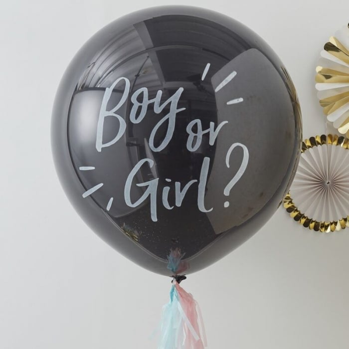 Balon cu Confetti Gender Reveal Boy or Girl, 90 cm [3]