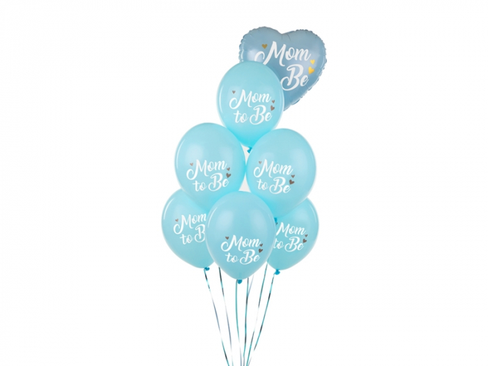 Set 6 Baloane Albastre Mom to be - 30 cm [2]