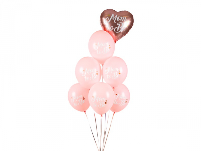 Set 6 Baloane Roz Mom to be - 30 cm [2]