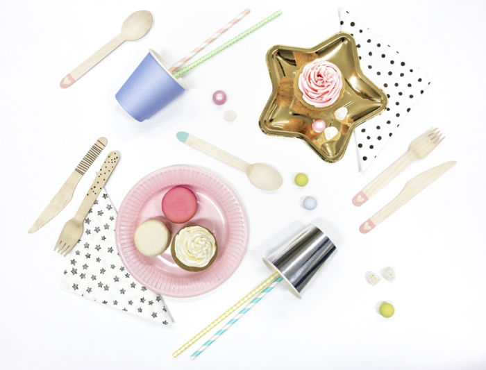 Set 18 Tacamuri Lemn, Negru - 16 cm [3]