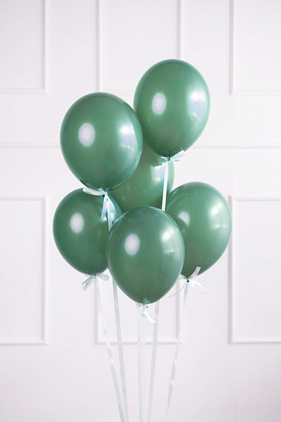 Set 10 Baloane Latex Verde sticla, 30 cm [2]