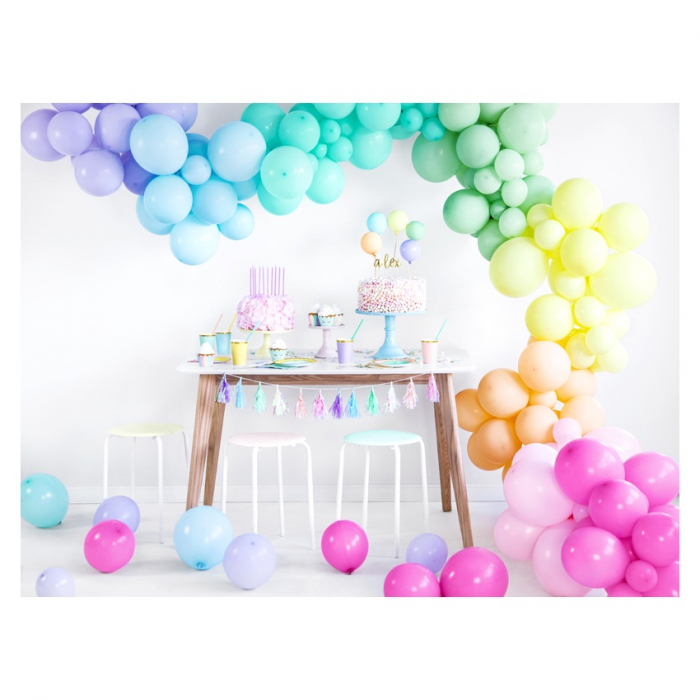 Set 10 Baloane Roz Pastel - 27 cm [3]