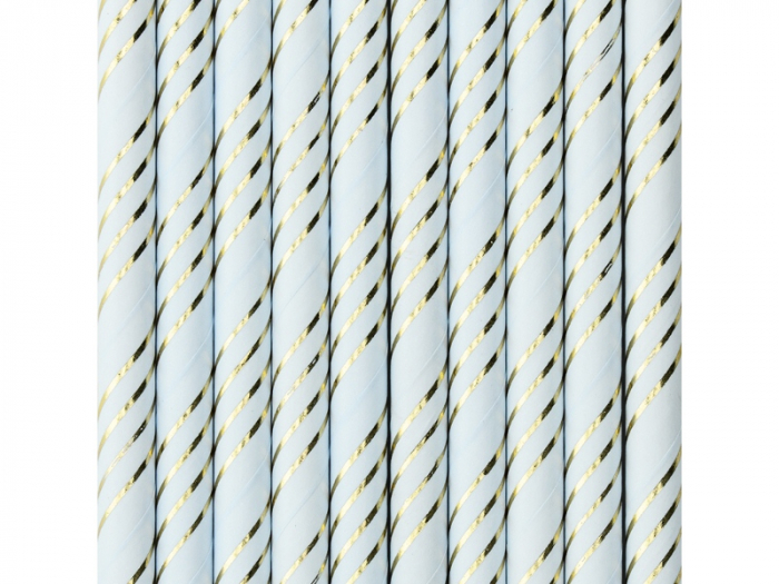 Set 10 Paie, Albastru Deschis [2]