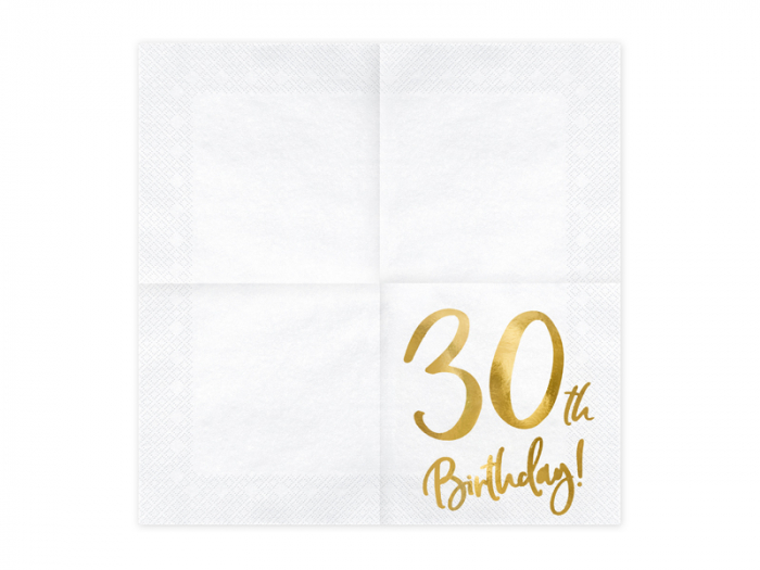 Set 20 Servetele Aniversare 30th Birthday [2]