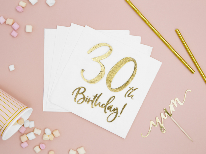 Set 20 Servetele Aniversare 30th Birthday [3]