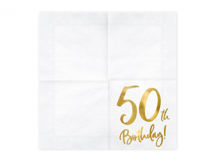 Set 20 Servetele aniversare 50th Birthday [2]