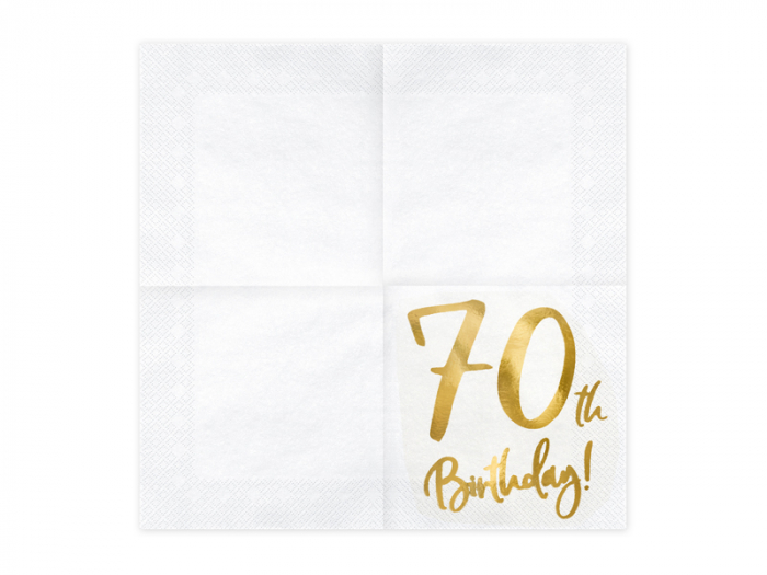 Set 20 Servetele aniversare 70th Birthday [2]