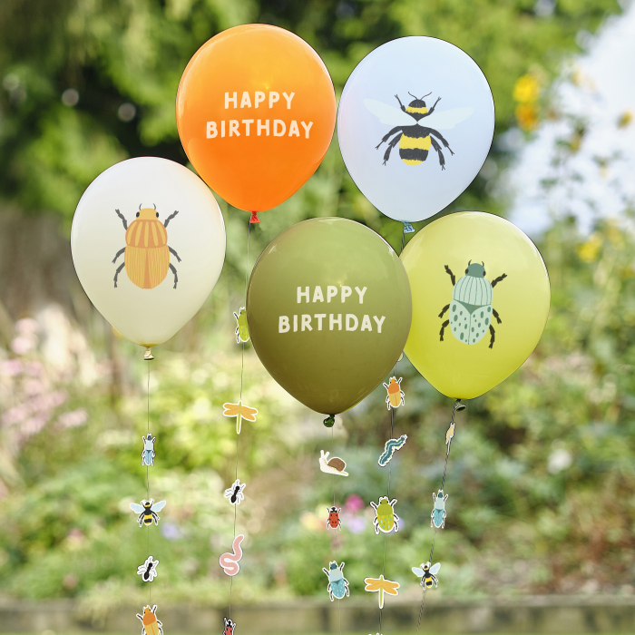 Set 5 Baloane Happy Birthday Insecte, 30 cm [2]