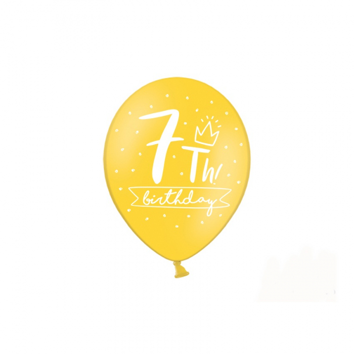 Set 6 Baloane Aniversare 7 ani - 30 cm [3]