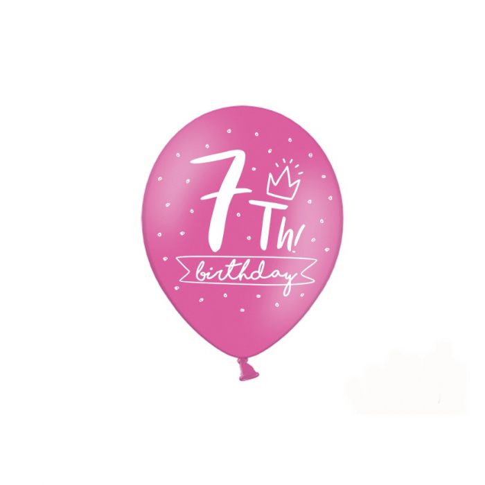 Set 6 Baloane Aniversare 7 ani - 30 cm [2]