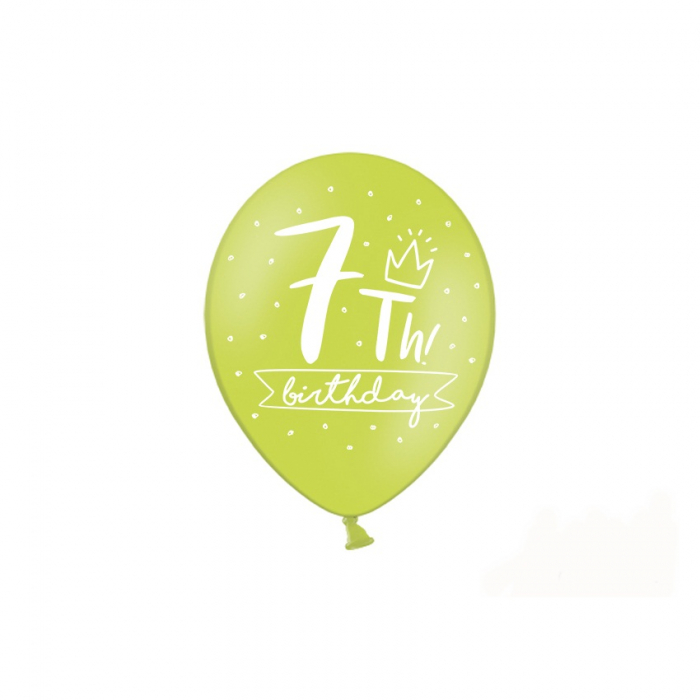 Set 6 Baloane Aniversare 7 ani - 30 cm [4]
