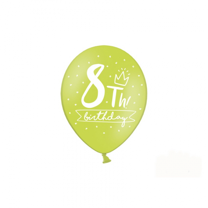 Set 6 Baloane Aniversare 8 ani - 30 cm [6]